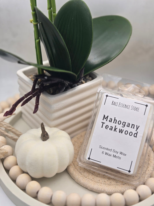 Mahogany Wax Melt - Rose, Sandalwood, Musk, Mahogany, and Patchouli scents