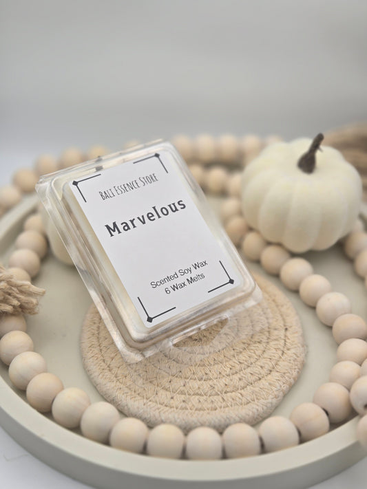 Marvelous Wax Melts - Jasmine, Saffron, Cedarwood, and Cashmere scent