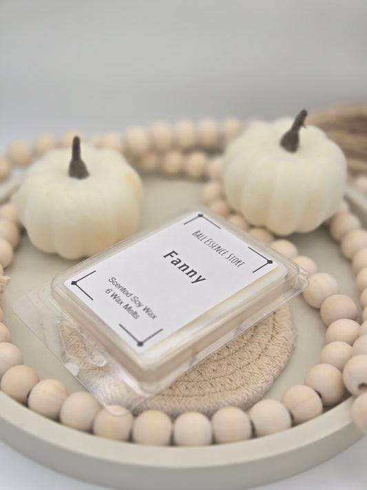 Fanny Wax Melt - Jasmine Vanilla, Caramel, and Sandalwood scent