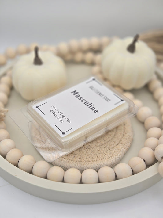 Masculine Wax Melts - Jasmine, Rose and Lily scents