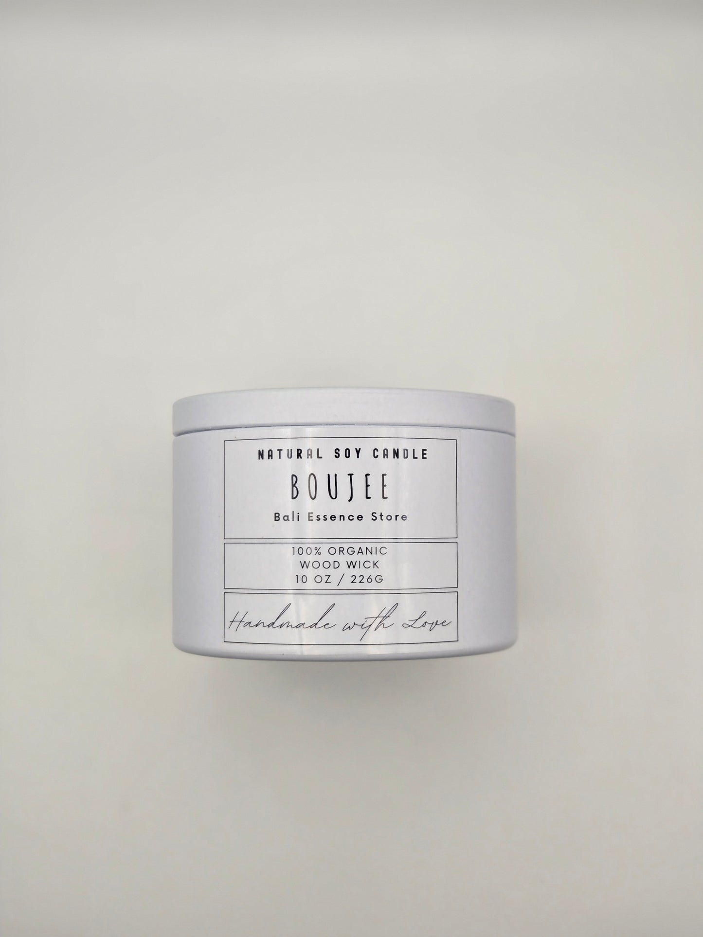 Boujee 10oz Soy Candle - Jasmine, Honeysuckle, and Sandalwood scent