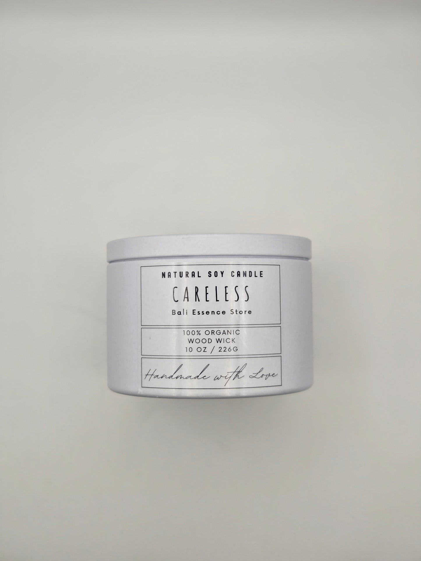 Careless 10oz Soy Candle - Bamboo Leaf, Grapefruit, Lavender, and Musk scent