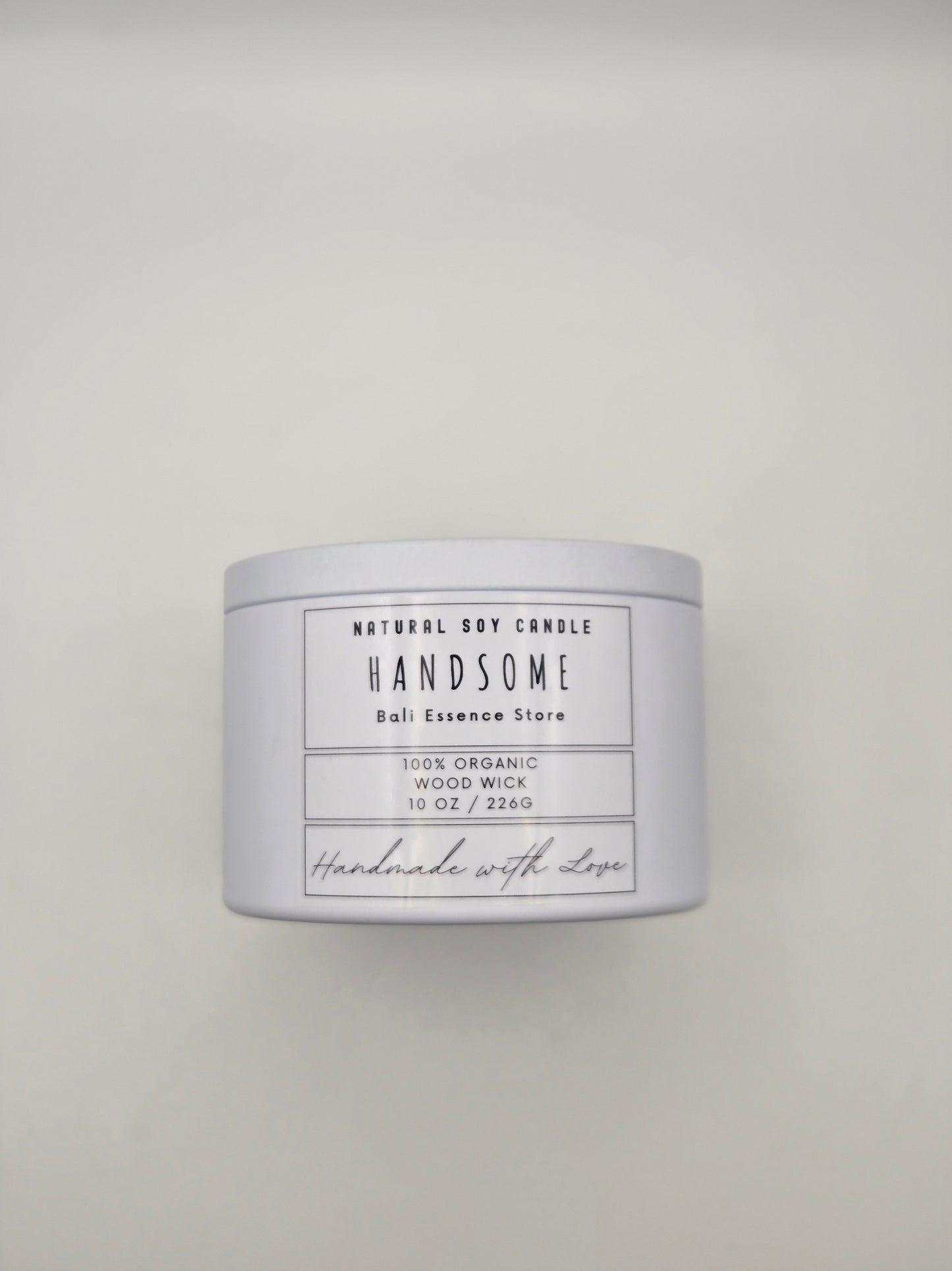 Handsome 10oz Soy Candle - Patchouli, Sandalwood, Musk, and Fruity scent