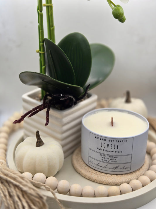 Lovely 10oz Soy Candle - Passionfruit, Pineapple, Peony, and Jasmine scents