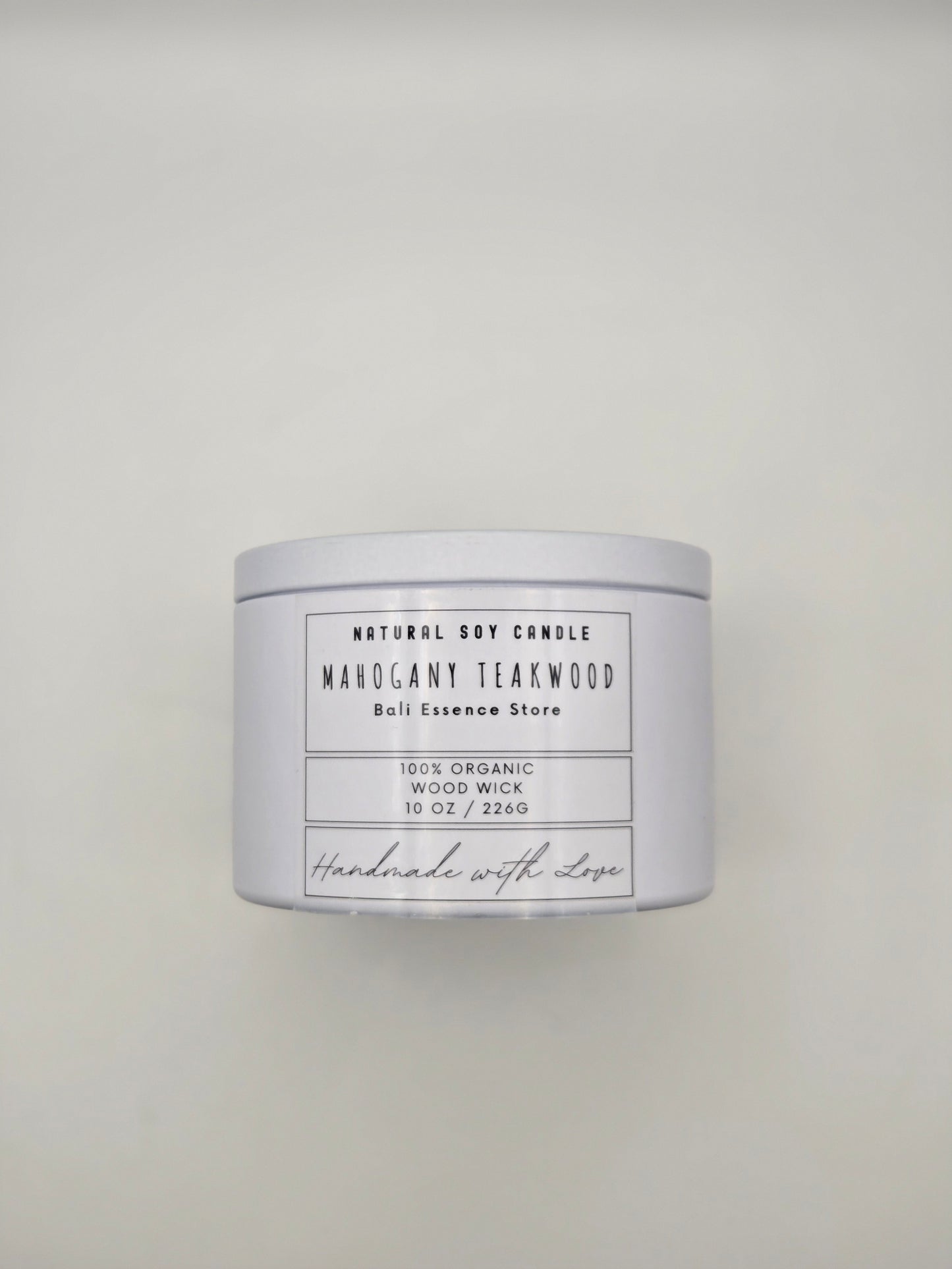 Mahogany 10oz Soy Candle - Rose, Sandalwood, Musk, Mahogany, and Patchouli scent