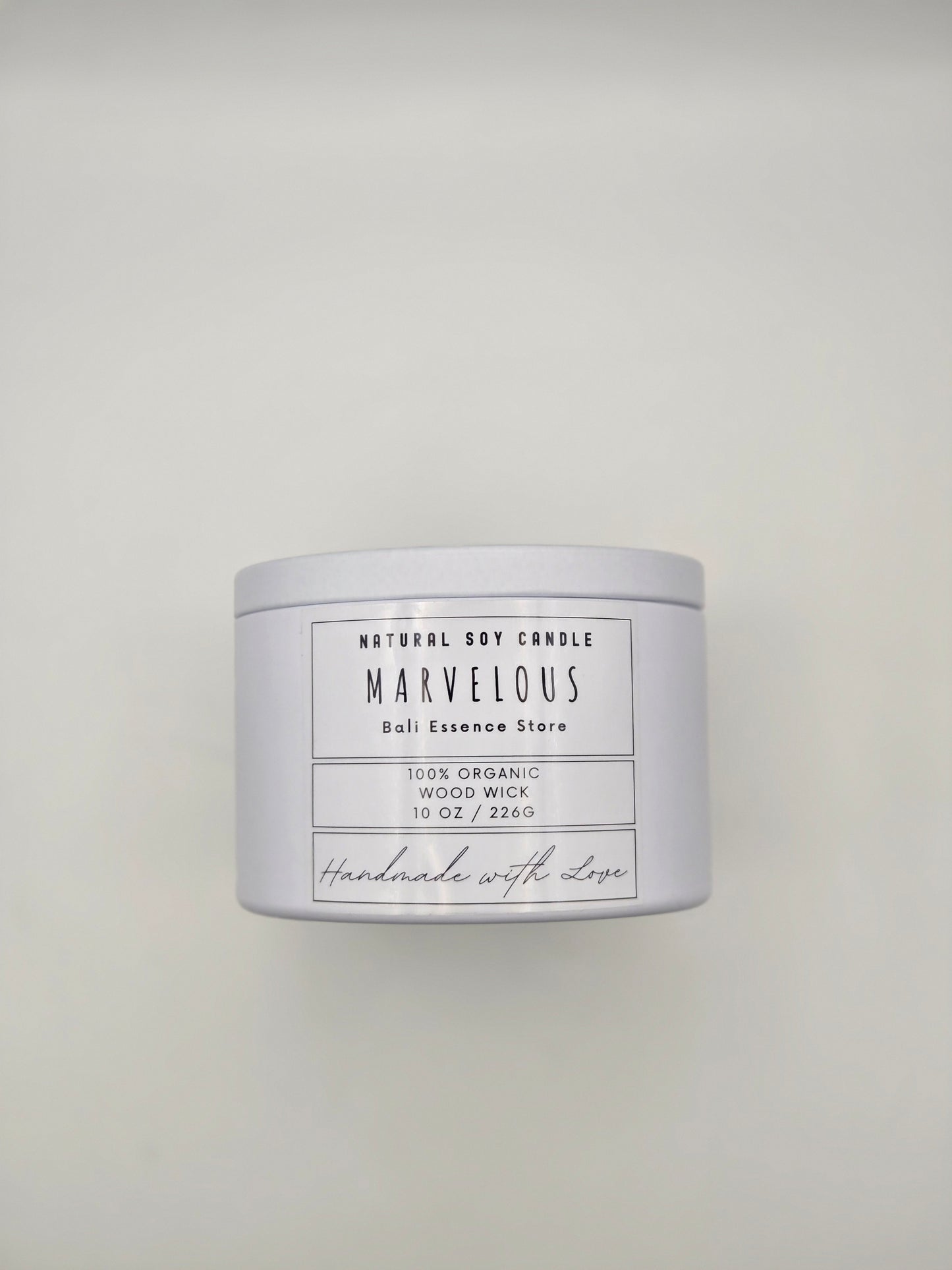 Marvelous 10oz Soy Candle - Jasmine, Saffron, Cedarwood, and Cashmere scent